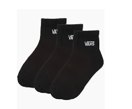 VANS MEDIAS CLASSIC HALF CREW VN000QBWBLK BLACK (T) M