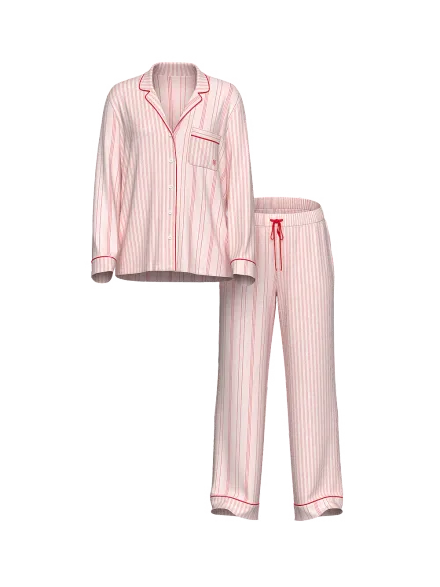 VICTORIA'S SECRET PIJAMA C/PANTALON ROSA RAYA BRILLO 36015274 (T)XL
