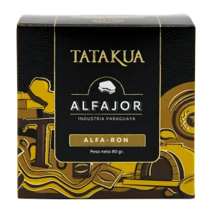 Alfajor Artesanal Tatakua Recheado Cachaca Paraguaya Fortin 80g