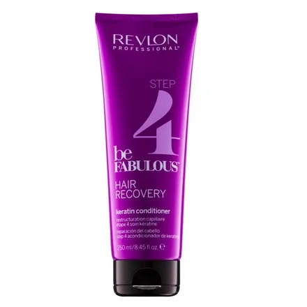 Revlon Be Fabulous Hair Recovery Keratin Condicionador Reparacion Step 4