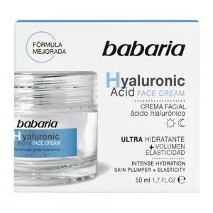 Creme Facial Hidratante Babaria Acido Hialuronico 50ml