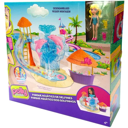 Muneca Polly Pocket Parque Acuatico Delfines Fry 91