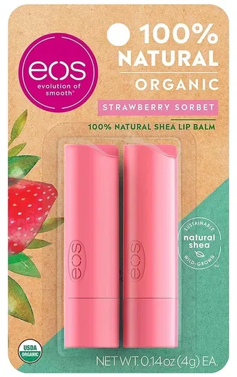 PROTETOR LABIAL EOS STRAWBERRY SORBET