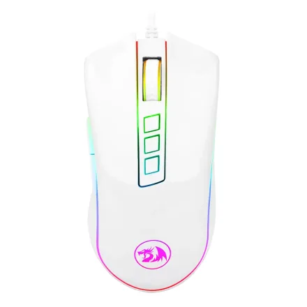Mouse Gamer Redragon Cobra M711W RGB 10000 DPI USB - Branco