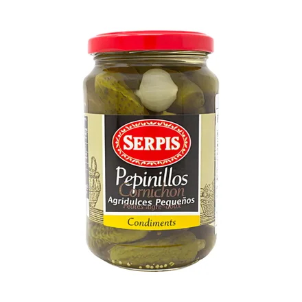 Pepinillos El Serpis Agridulce 340 Gr