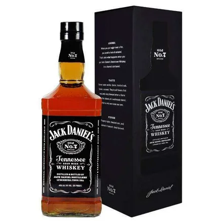 WHISKY JACK DANIELS BOURBON 1LITRO CON CAJA