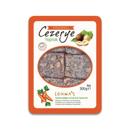 Dulce Lokma Turkish Delight Whit Carrot Hazelnut 300g