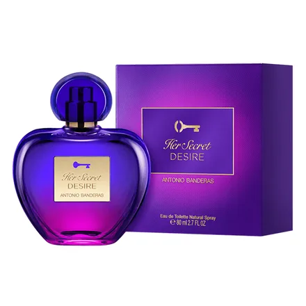 Perfume Antonio Banderas Her Secret Desire Eau Toilette Feninino 80ml