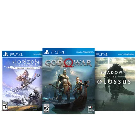 Jogos God Of War Horizon Zero Dawn Shadow Colossus PS4