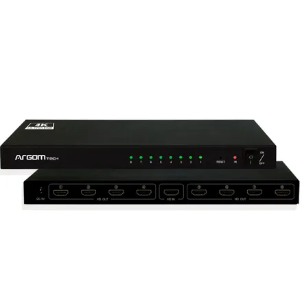 Hub Splitter Argom Hdmi 8X1 Arg Av 5118 4K Ultra