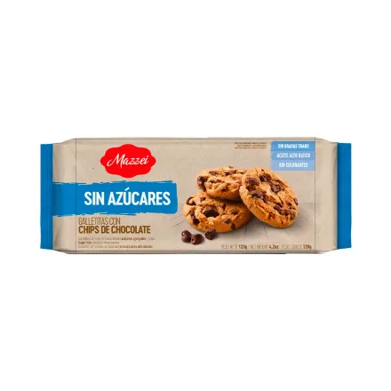 Galletitas Con Chips Chocolate Mazzei Sin Azucares 110g