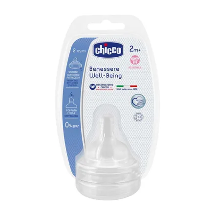 Tetina Silicona Flujo Ajustable Chicco Benessere Well Being 2M Plus 20 2