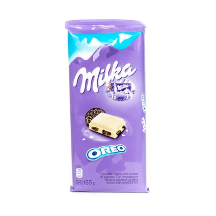 MILKA CHOCOLATE BLANCO OREO 155GR