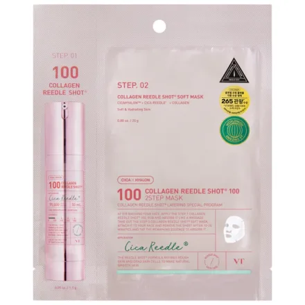 Mascara Facial Vt Cosmetics Collagen Reedle Shot 100 2 Step