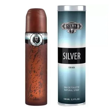 Perfume Cuba Silver Eau Toilette Masculino 100ml