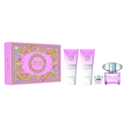 Gianne Versace Bright Eau Toilette Plus Lotion Shower Gel 100ml 5ml 90ml