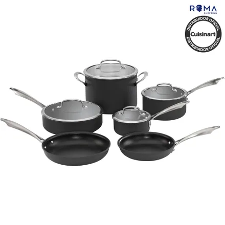 Jogo Panelas Cuisinart Dsa Anodizado 10