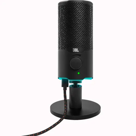 Microfone para Stream JBL Quantum Stream Cardioide/Omnidirecional USB – Preto JBLQNTMSTREAMBLKAM
