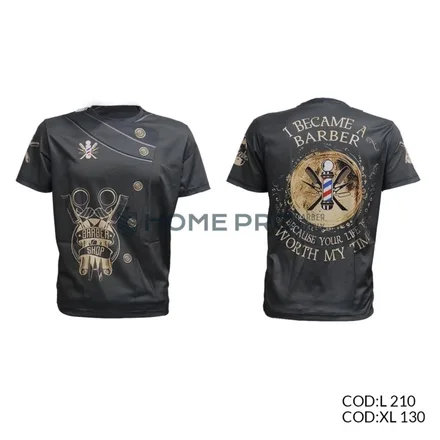 Camiseta de barbeiro tamanho xl
