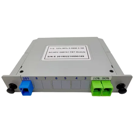 Splitter 1 2 10 90 Mm Sc Apc Fbt Modulo Pdo