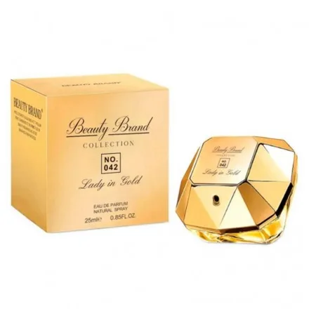 Perfume Beauty Brand Collection 042 Lady Million In Gold Eau Parfum Feminino 25ml