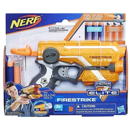 LANZADOR DE DARDOS NERF N-STRIKE ELITE FIRESTRIKE E0442