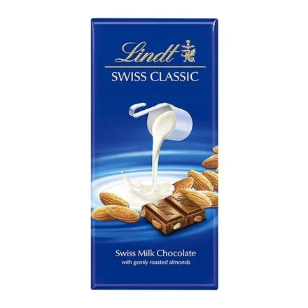 CHOCOLATE LINDT 100GR SWISS ALMONDS