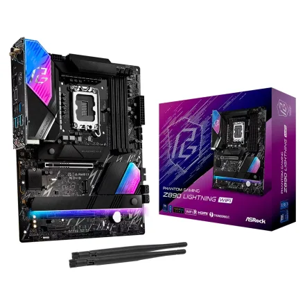 Placa Mae Asrock Z890 Lightning Socket Lga 1851 Chipset Atx