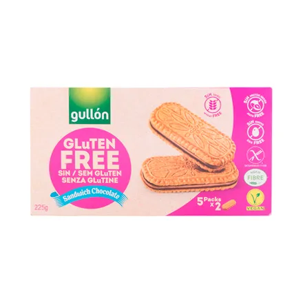 Galletita Gullon Gluten Free Sandwich Chocolate 225 Gr