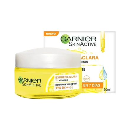 Crema Facial Garnier Hidratante Express Aclara Spf 30 50ml