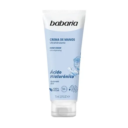Babaria Crema Manos Ultra Hidratante Con Acido Hialuronico 75ml