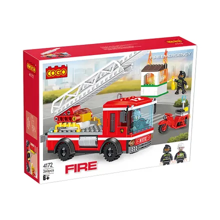 Juguete Construccion Cogo Fire 4172 Emergency 260 Piezas