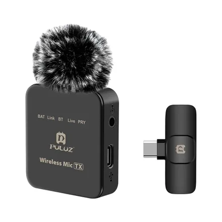 Micrófono Inalámbrico Puluz Pu647 B Dual Lightning