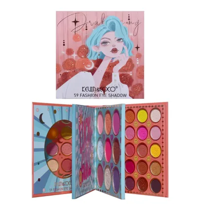 Kevin Coco Paleta Sombras 59 Colores