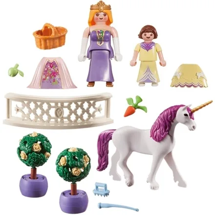 PLAYMOBIL PRINCESS MALETÍN GRANDE PRINCESAS Y UNICORNIO 70107