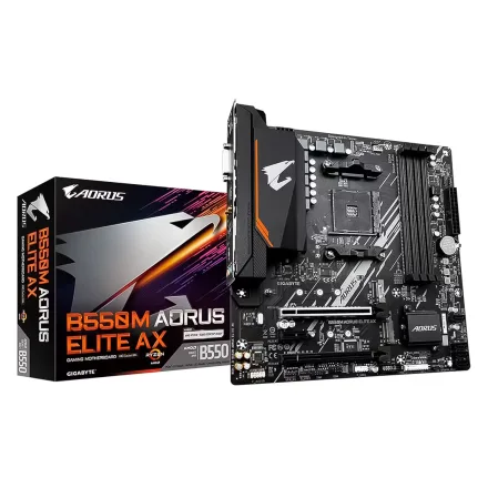 Placa Mae Gigabyte Aorus Elite Ax Ddr 4 Socket AM4 Chipset B550 Atx