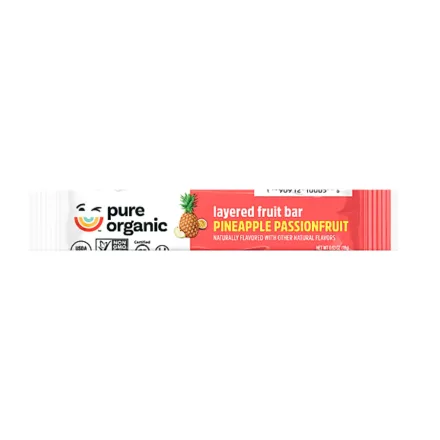 Pure Organic Barra Frutas Organica Pineapple Passionfruit 18g