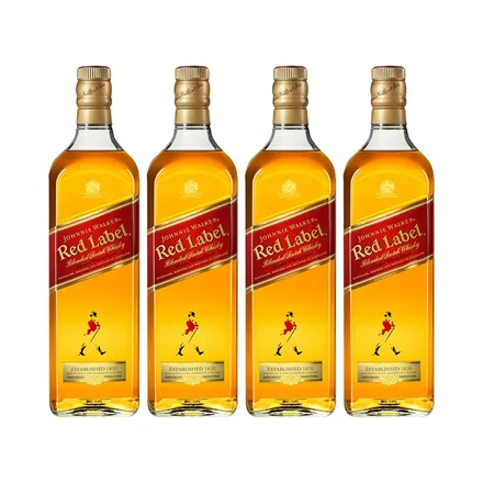 Whisky Johnnie Walker 4 Con Caja 1 Litro