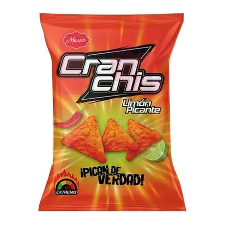 Nachos Mazzei Cranchis Sabor Limon Picante 100g