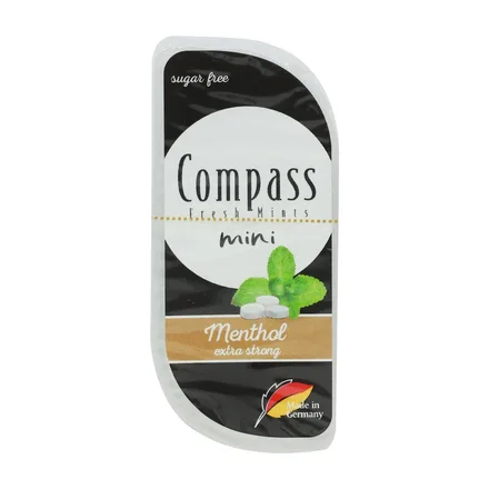 PASTILLAS COMPASS SIN AZUCAR MENTHOL 7G