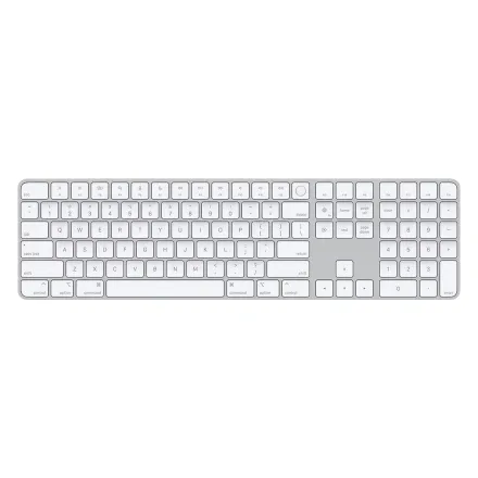 Teclado Apple Magic Numérico MK2C3LE/A Touch ID Espanhol - Branco