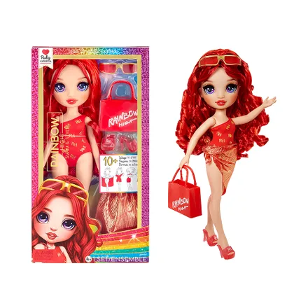 Muñeca Rainbow High Swin & Style Ruby Anderson 507277 Euc