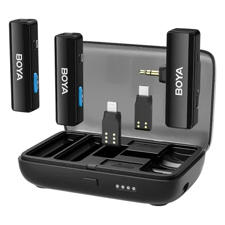 Microfone Lapela Boya Boyalink 2TX Plus 1RX