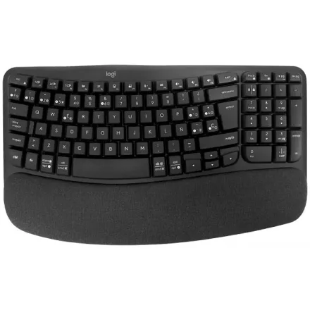 Teclado Sem Fio Logitech Wave Keys B com Bluetooth Espanhol - Cinza