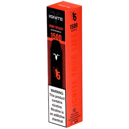Vape Descartavel Ignite V15 1500 Puffs Fruit Splash 5 Nicotina