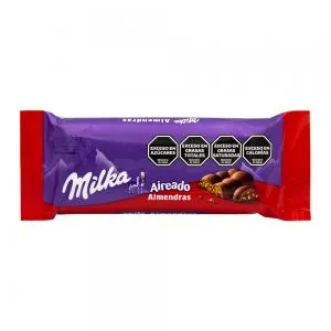 Barra Chocolate Milka Leger Aerado Leite Amendoas 50g