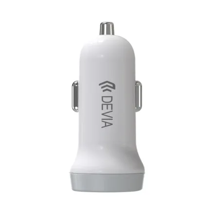 DEVIA CARGADOR VEHICULAR EA131 20W USB DUAL WHITE