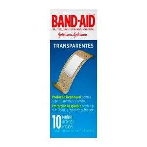 Bandaid Johnsons Transparente Con 10