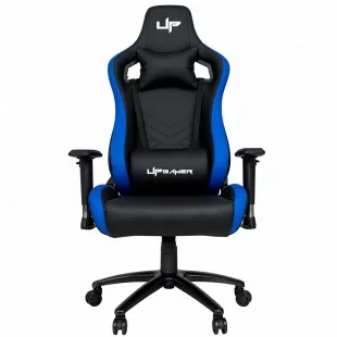 Cadeira Gamer Up Pvc Algodao Base Metal Reclinavel Ate 120K