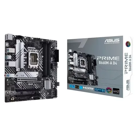 Placa Mae Prime D4 Socket Lga 1700 Chipset B660 Ddr 4 Atx